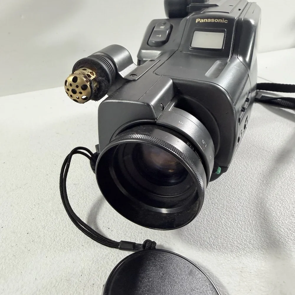 Panasonic MC20 NV-MC20E VHS-C Movie Camera Video Camcorder POWERS ON AS IS READ